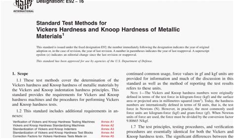 vickers hardness test experiment conclusion|astm e92 pdf free download.